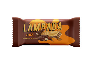 Lambada mix wafer biscuit filled with chocolate and hazelnut cream