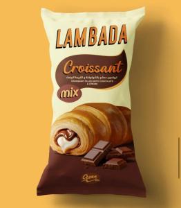 Lambada croissant mix filled with chocolate and white cream