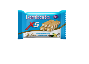 Lambada x5 wafer biscuits filled with vanilla cream